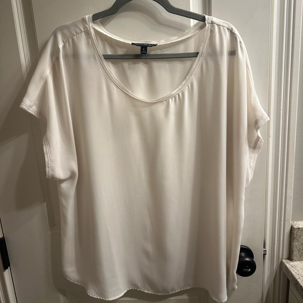Cream Women's Top